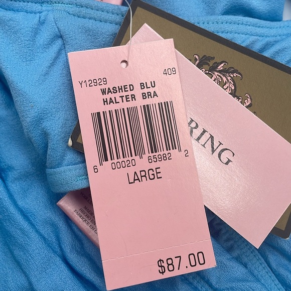 🦋🐬💙NWT RARE Vintage Y2K Juicy Couture Bikini in Washed Blue - Picture 8 of 11